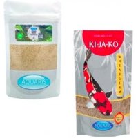 AQUARIS Sparset mit Koifutter Wheatgerm 1 kg / 3mm und Teichreinigung POND Bakto 50g