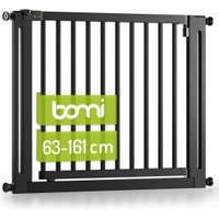 bomi Türschutzgitter Miko 63-111 cm Schwarz XXL