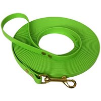 bio-leine ab 35 kg Biothane Schleppleine frühlingsgrün 7,5 m