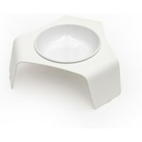 LucyBalu DELI Katzennapf erhöht / Melamin (1 Stück) weiß