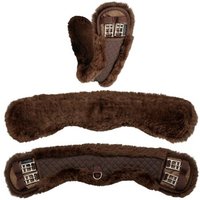 Equinate Mondgurt anatomisch Lammfell braun 60 cm