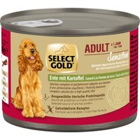 SELECT GOLD Nassfutter Hund Sensitive Adult Ente mit Kartoffel 12x200 g