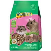 MultiFit Nagerfutter für Maus, Rennmaus und Zwerghamster 2,5 kg