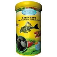AQUARIS Aquarium Fischfutter für Welse - Green Chips - 125g / 250ml