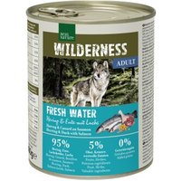 REAL NATURE WILDERNESS Nassfutter Hund, Adult, Fresh Water, Hering, Lachs und Ente 6x800 g