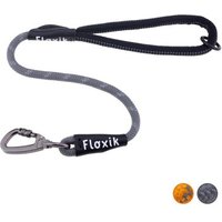 Floxik Kurzführer für Hunde - Kurzleine aus Kletterseilmaterial grau M