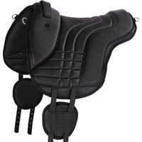 Equinate Reitpad Stella aus verziertem Kunstleder schwarz S
