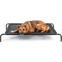Lionto erhöhte Hundeliege schwarz L