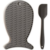 Minty&Marla Schleck Set mit Spatel Katze grau