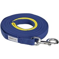AniOne Schleppleine flach mit Schlaufe blau 10 m