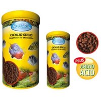 AQUARIS Aquarium Fischfutter - Cichlid Sticks - 1 L