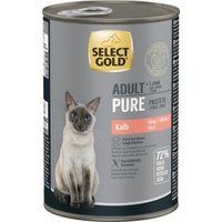 SELECT GOLD Pure Adult Paté Kalb 6x400 g