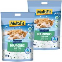 MultiFit Diamonds Aloe Vera Silikatstreu 2x16 l