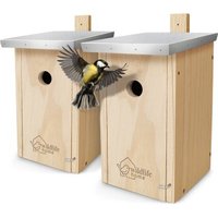 WILDLIFE HOME Nistkasten für Kohlmeisen & Co. 2er Set
