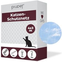 PIUPET Katzennetz transparent 3 x 4 m