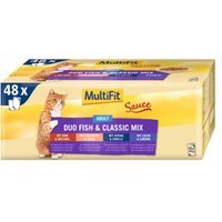 MultiFit Adult Sauce Duo Fish & Classic Mix Multipack 48x100 g