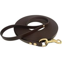bio-leine 25-35 kg Schleppleine Biothane dunkelbraun 10 m