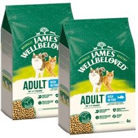 James Wellbeloved Trockenfutter Katze Adult, Fisch 2x4 kg
