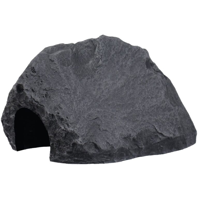 Variogart Deko Höhle L2 in verschiedenen Farben aus naturgetreuem Graphikstein für Aquarien und Terrarien.