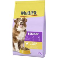 MultiFit Trockenfutter Hund Senior Huhn und Reis 12 kg
