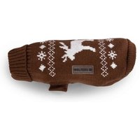 Wolters Strickpulli Elch braun/weiß 35 cm