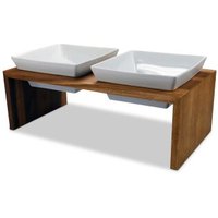 Wolters Meshidai True Doppelnapf Hundezubehör braun L