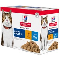 Hill's SCIENCE PLAN Mature Adult 7+ Huhn und Fisch Multipack 12x85 g