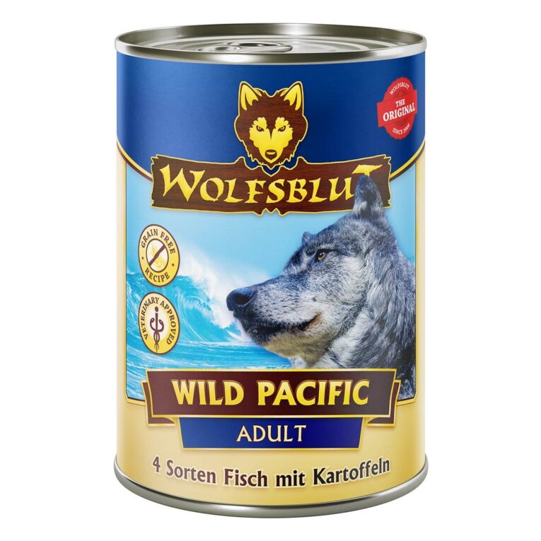 Wolfsblut Wild Pacific - getreidefreies Nassfutter für den ausgewachsenen Hund - Hundeernährung nach dem Vorbild des Wolfes