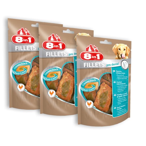 Leckerer Hundesnack von 8in1 ohne Zucker. Mit hochwertigem Geflügel für den feinen Gaumen. Der Snack ist für Hunde aller Lebensphasen zu empfehlen.