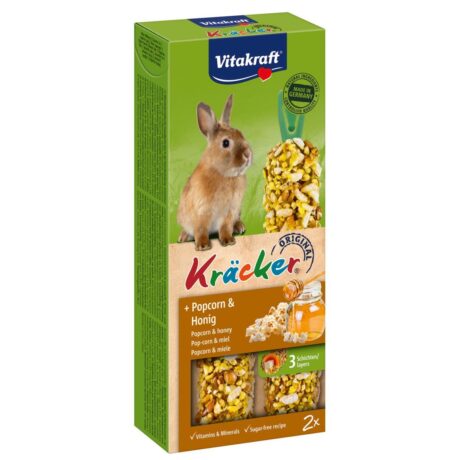 Vitakraft Zwergkanichen Kräcker mit Popcorn und Honig 2 Stück