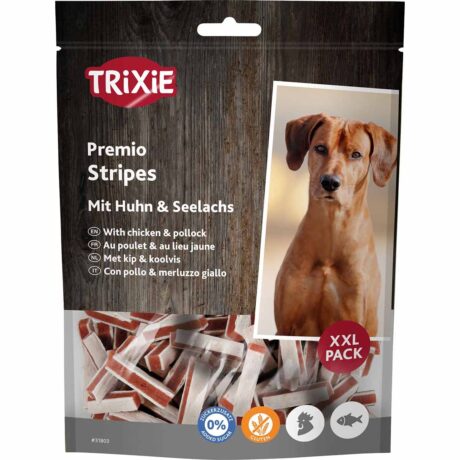 Trixie Hundesnack PREMIO Fish Chicken Stripes XXL Pack 3x300g
