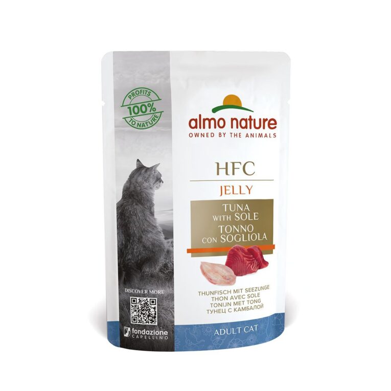 Naturbelassenes Nassfutter von Almo Nature ohne Konservierungsmittel. Leckerer Fisch macht deiner Katze Appetit. Das Futter ist speziell auf die Bedürfnisse von ausgewachsenen Katzen angepasst.