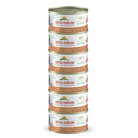 Almo Nature HFC Natural Megapack Huhn mit Käse 6x70g