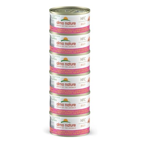 Almo Nature HFC Jelly Megapack Lachs und Huhn 6x70g