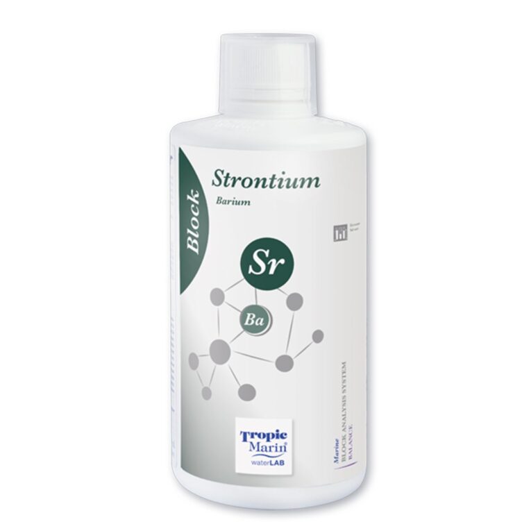 Der Tropic Marin Block Nickel ist eine konzentrierte Lösung zur Zufuhr von Strontium und Barium.