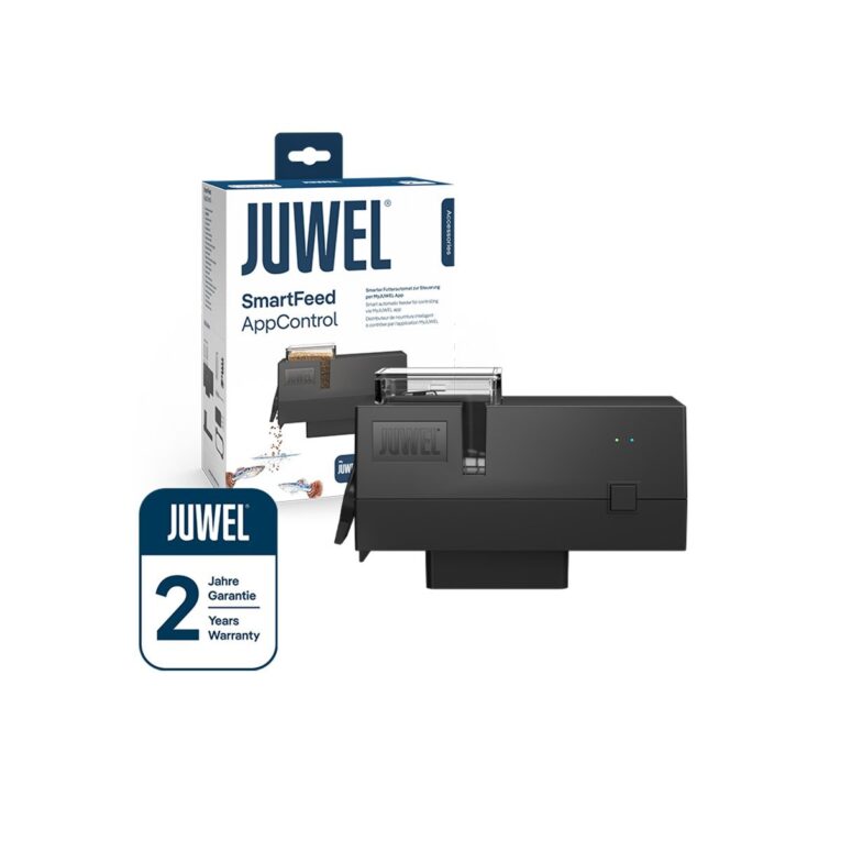 Mit dem Juwel SmartFeed AppControl Futterautomat kannst du die Fütterung deiner Fische bequem per App steuern.