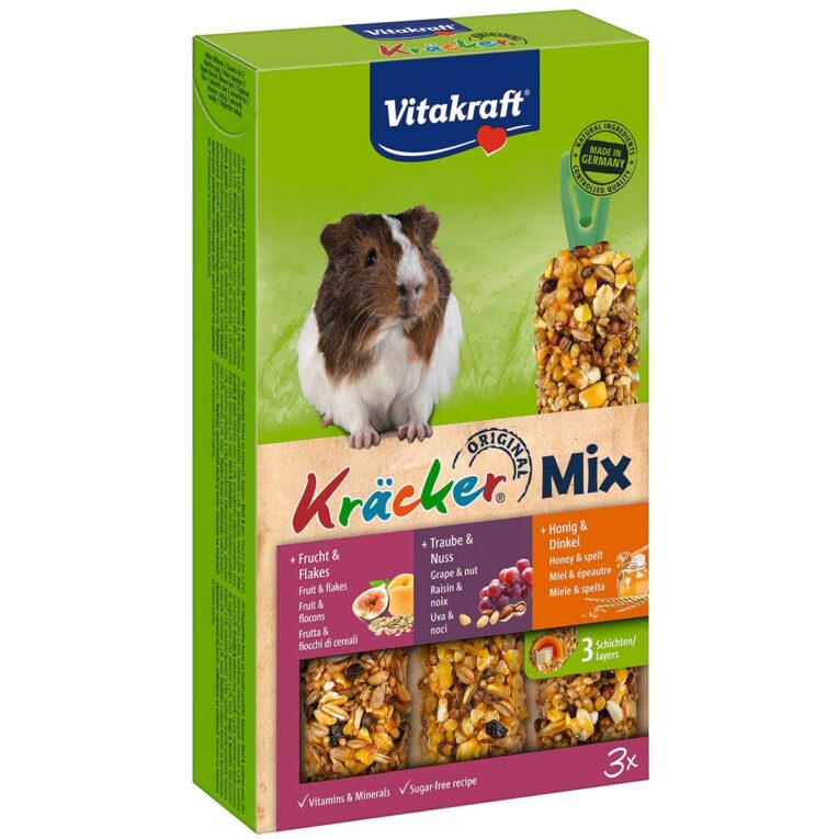 Leckere Snacks für Meerschweinchen.