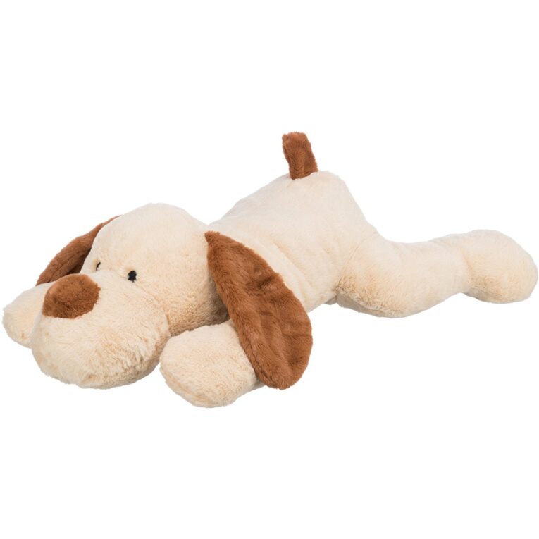 Der Ankuschelhund Benny ist ein plüschiger Begleiter für Welpen