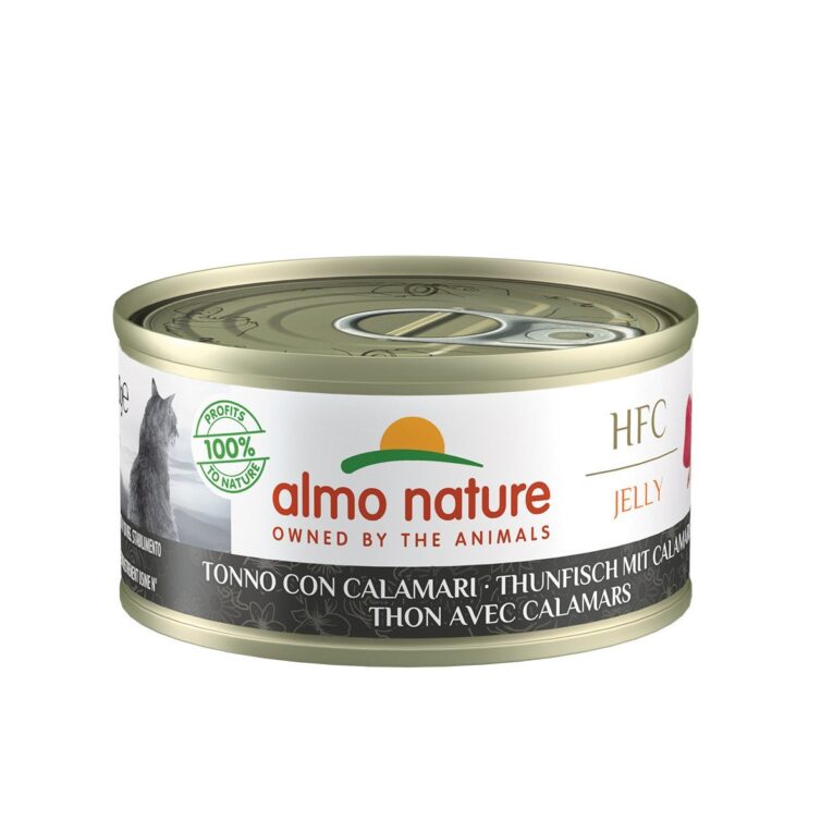 Almo Nature HFC Thunfisch mit Calamaris Ergänzungsfutter in Lebensmittelqualität.
