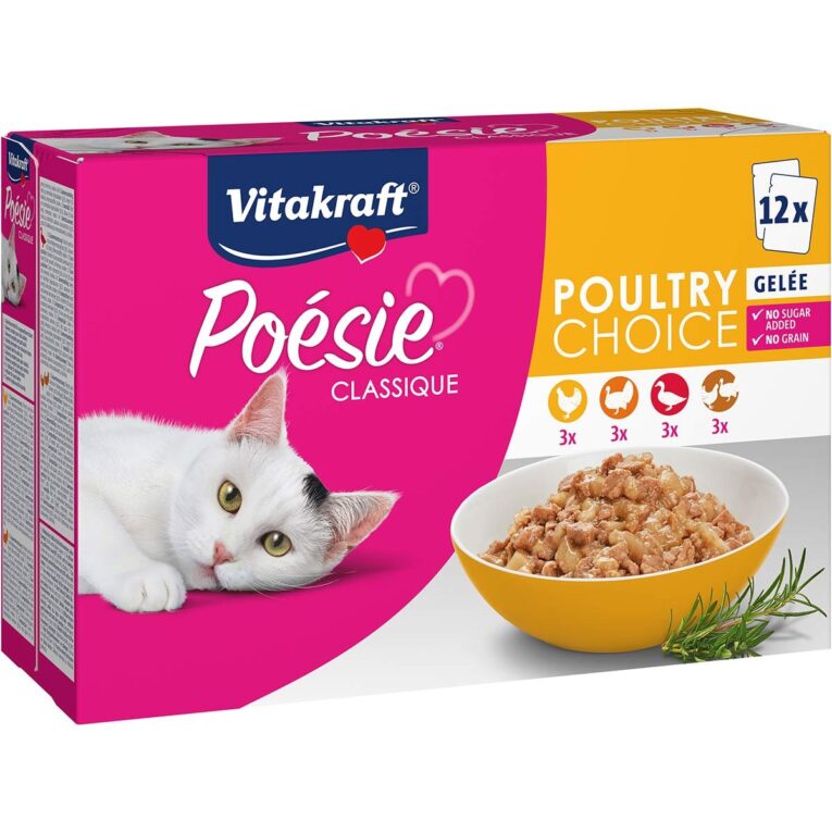 Nassfutter für ausgewachsene Katzen in köstlichem Gelee. Ohne Getreide