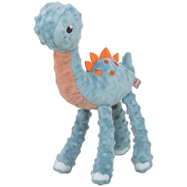 KuscRecycelter Plüsch-Dino mit Knisterfolie von Trixie – weich