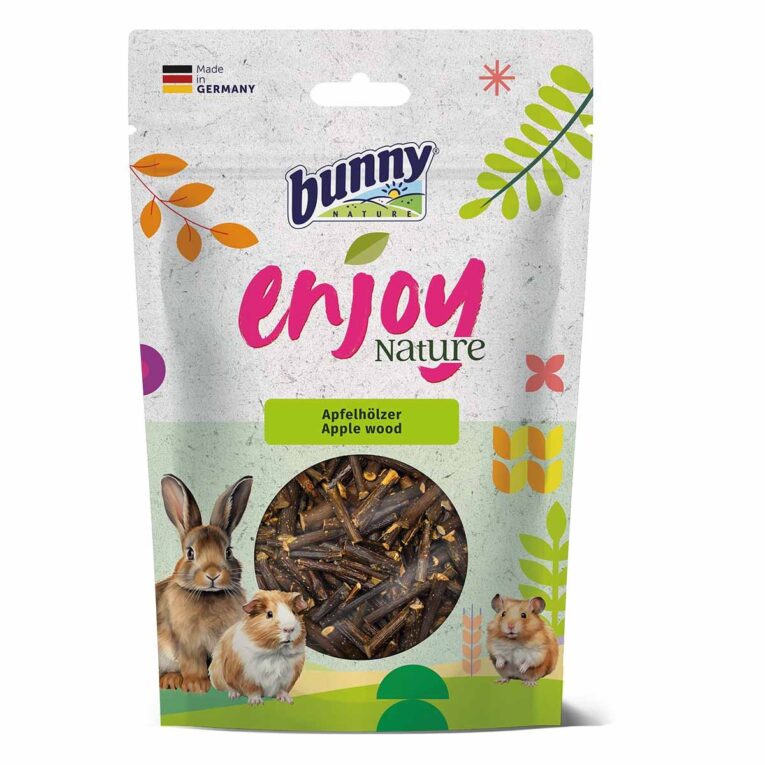 Getrocknete Apfelhölzer für Kaninchen und Nagetiere mit aromatischem Geschmack