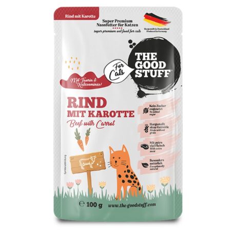 The Goodstuff Rind mit Karotte Pouches 12x100 g