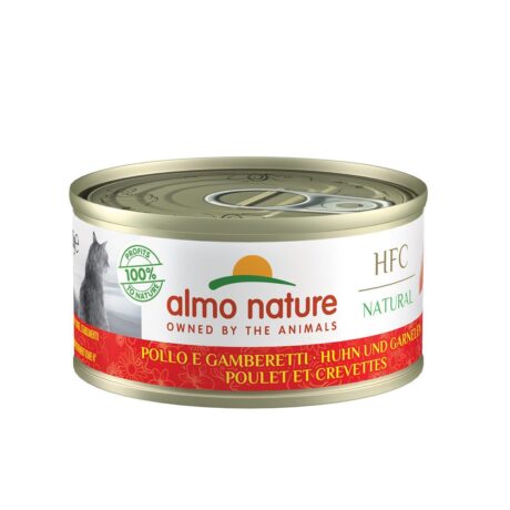 Almo Nature HFC Natural Huhn und Garnelen 6x70g