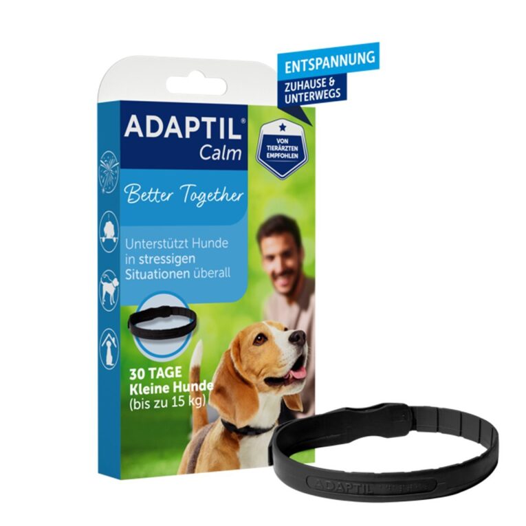 Das Adaptil Halsband für Welpen und kleine Hunde (Halsumfang bis 37