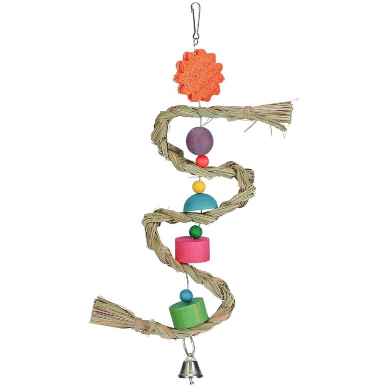 Das Vogelspielzeug von Kerbl sorgt bei deinen Vögeln für Spiel und Spaß. Ausgestattet mit einem Glöckchen
