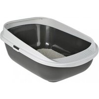 AniOne Katzentoilette High Rim M dunkelgrau
