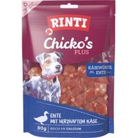 RINTI Chicko Plus Käsewürfel, mit Ente und Käse 12x80 g