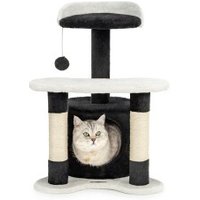 Lionto Kratzbaum Höhe 65 cm schwarz/ weiß