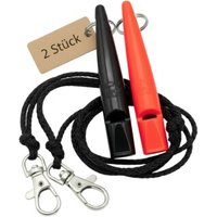 ACME 211.5 Doppelpack Hundepfeife mit Pfeifenband neon orange